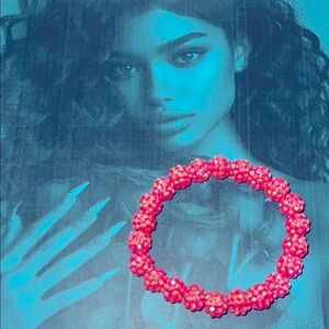 Elegant, Vibrant Pink sparkling Bracelet
